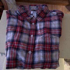 J. Crew Women’s Flannel Plaid Button-Up Shirt size M